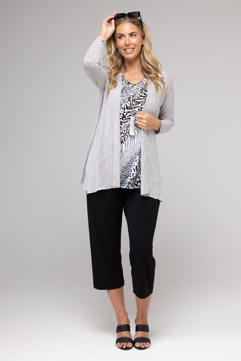 Silver Haven Poly/Rayon Long Sleeve Cardigan